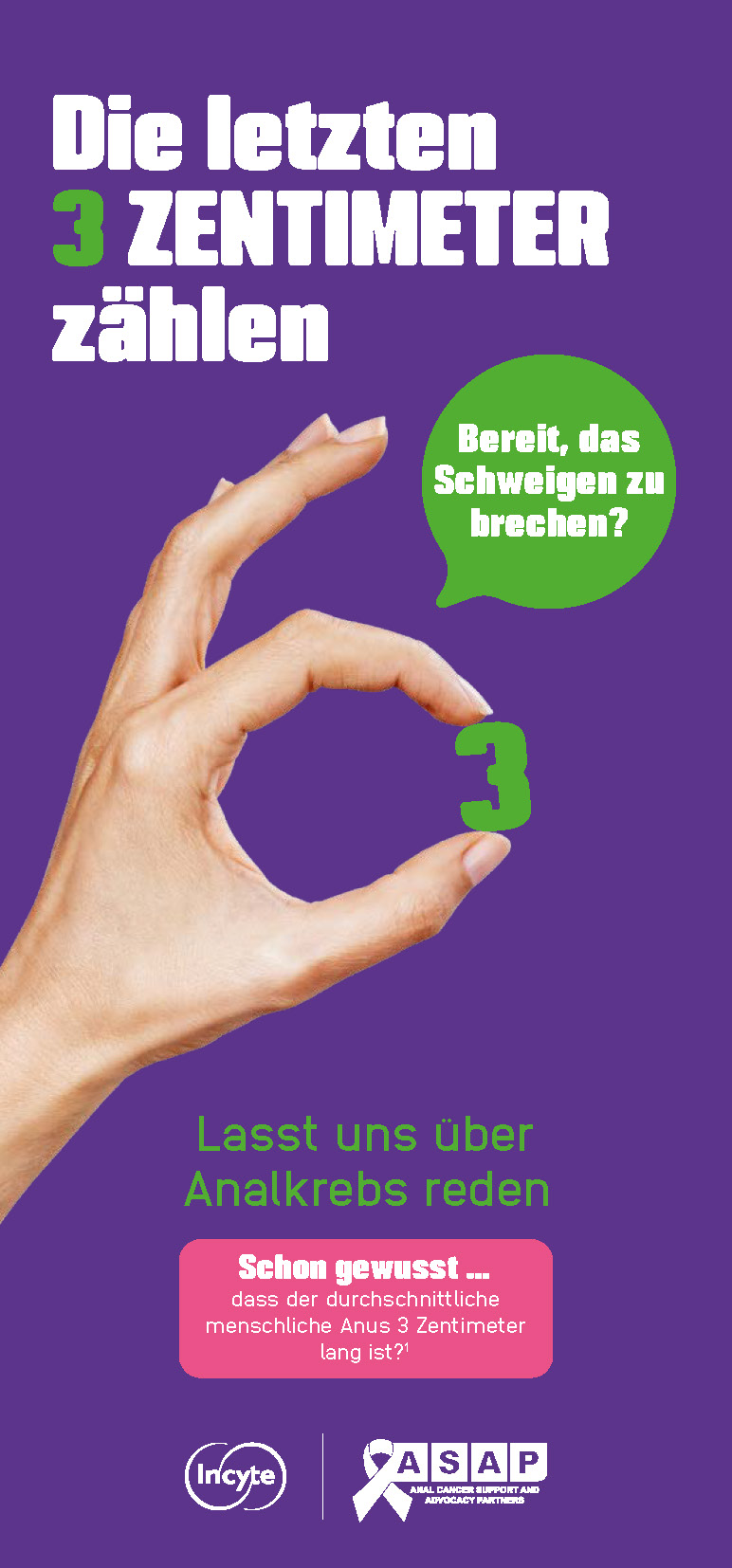 Anal cancer flyer cover