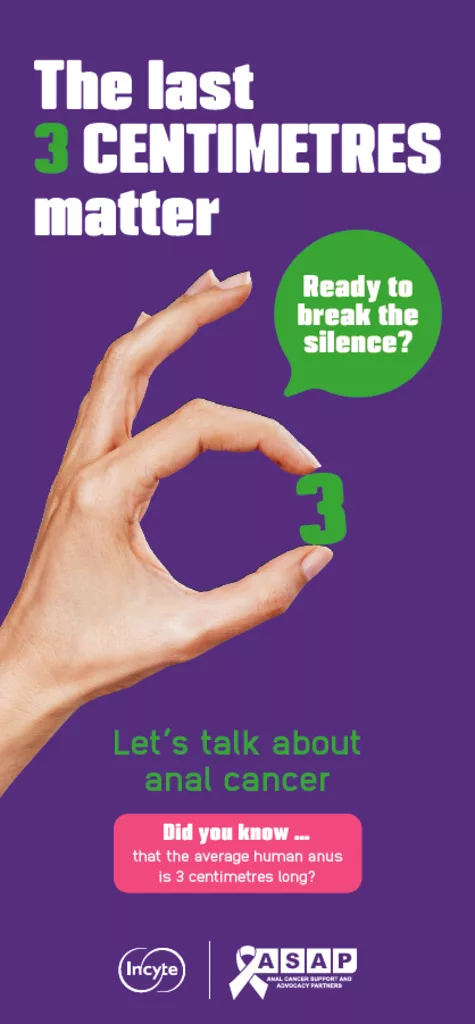Anal cancer flyer cover